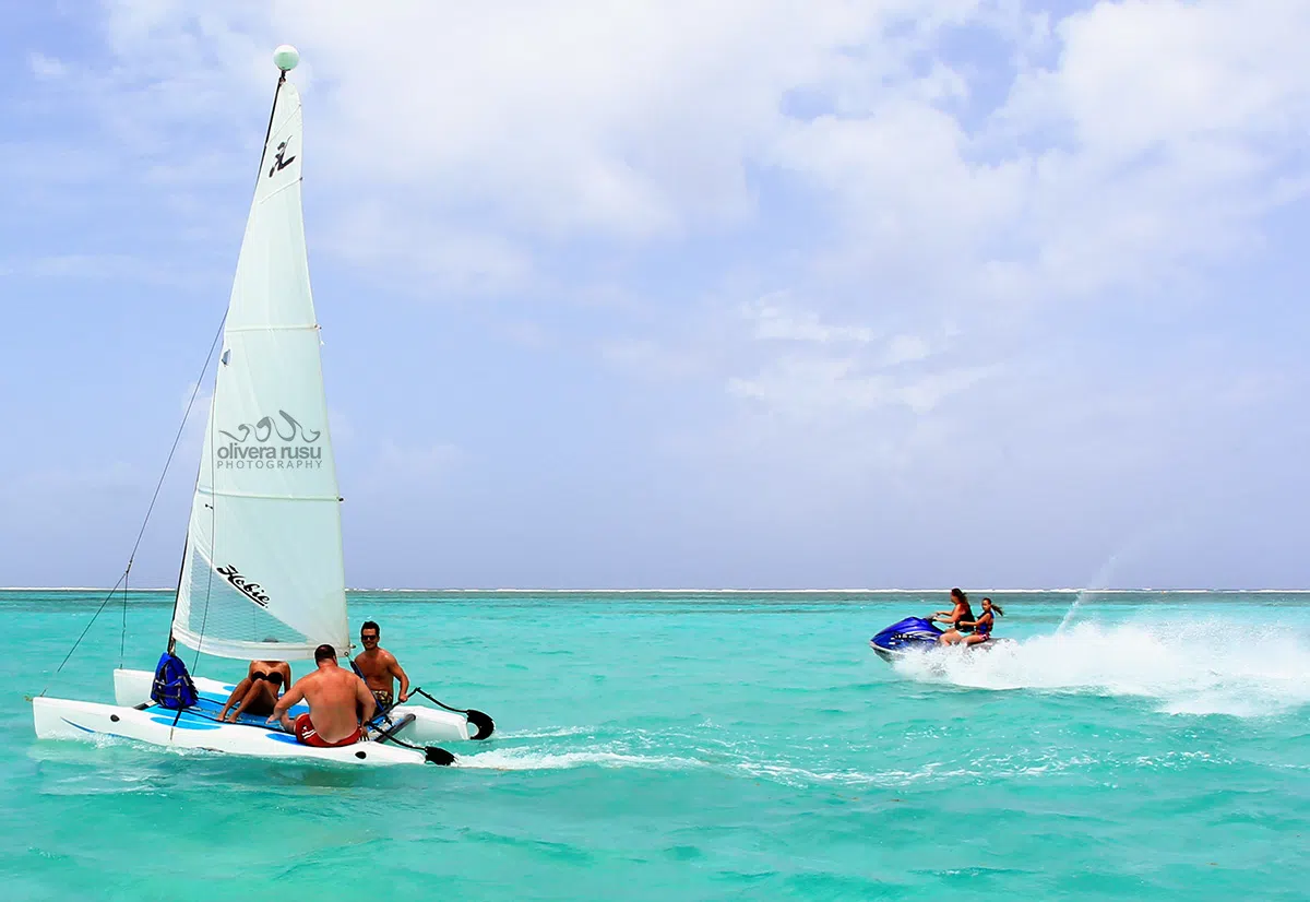 Complimentary Hobie Cat sailboats at Las Terrazas Resort
