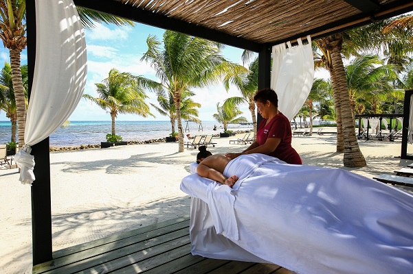 Beach side massage
